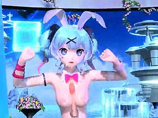 Hatsune miku nude mod rabbit hole costume play