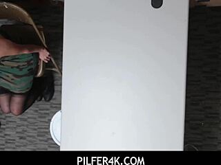 Hot shoplifter eden sin punished with doggystyle blowjob?