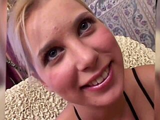 Luba receives facial after intense anal sex in lingerie