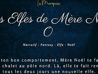In this french audio porn christmas, the elves of mother noel are naughty 🎅🎄