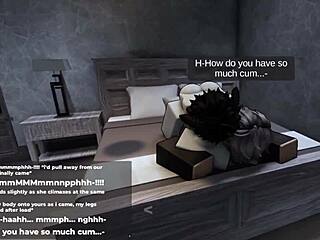 That shy Roblox girl becomes a slut when she's horny