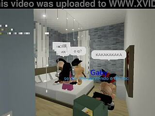 in roblox brookhaven a random orgy breaks out with crossdressing and lesbian action