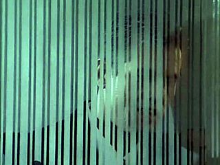 Laura Angel performs blowjob and doggystyle in lingerie