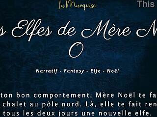 Bu Fransız Sesli Porno Noel'de, Noel Anne'nin Elfleri Yaramaz 🎅🎄