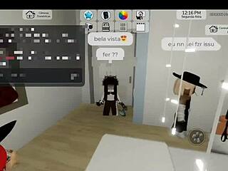 in roblox brookhaven a random orgy breaks out with crossdressing and lesbian action