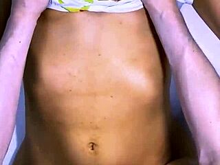 Cheating Teen Girlfriend Shares Naughty Laugh with Stepdad in Kitchen Leading to Hardcore Creampie Fuck and Cute Kisses