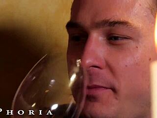 Michael Del Ray encounters wild couple for bisexual MMF threesome with double blowjob and pussy licking while travelling.