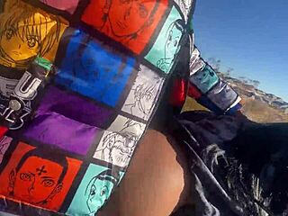 Petite ebony girl bent over for quick doggystyle fuck in car