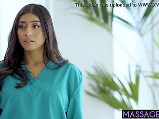 Sweet Teen 18+ Massages Hot Babe's Pussy After Body Massage!