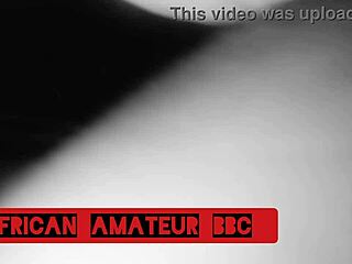 Ebony couple fucks big black cock passionately!