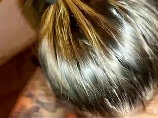 From mouth to ass with blonde lover deepthroat