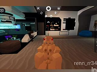 blonde gets blowjob and fucking from catboy