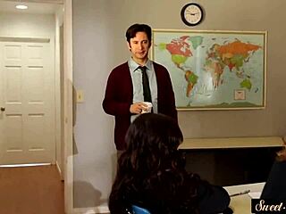 is this classy babe riding passionately?