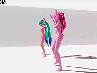 Hatsune Miku & Luka Worls End Dancehall Project Diva Nude Mod Full Nude