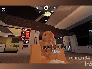 blonde gets blowjob and fucking from catboy