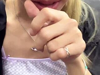 asian girl masturbating in elevator? someone walks in on her!