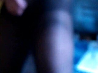 cum in black pantyhose