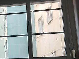 guy with big dick in girlfriend's bed who traveled