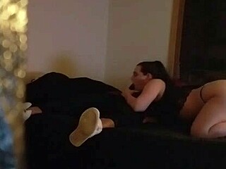 Amber chats with rookie cameraman about her warm mouth.