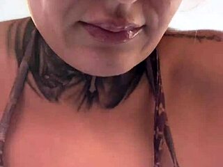 Girl trains at gym and gets very wet