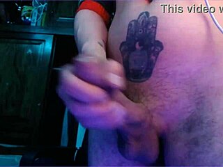 Big load of cum comes out of my long thick cock