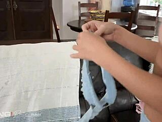 Freckled redhead stella luxx casually takes on two massive cocks