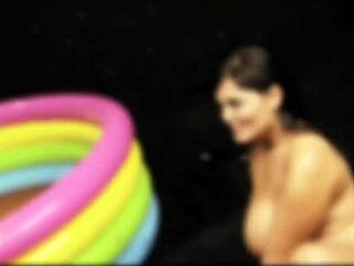 cindy behr and jasmine black lick asses in jelly pool lesbian fun