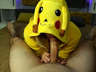 i feed pikachu my cum in deepthroat blowjob