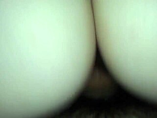 my wife rides cowgirl on my monster cock, fucking her ass to orgasm in amateur sex