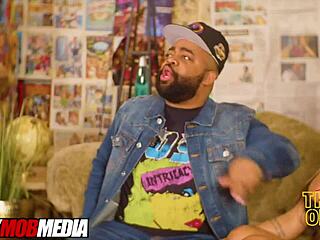 Kona Jade Gets Fucked In The Middle Of A Podcast With Big Black Cock And Tattoo.