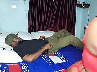 my friend left me alone with his ebony girlfriend in the house, and i gave her a blowjob