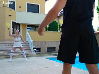 Slutty Babe Larissa Leite Gets Double Anal Penetration from Five Big Cocks