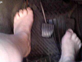 I show the best Zeraphine73 feet in car oops