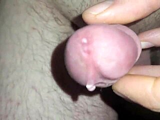 SHIMMERING Precum Leads to ROPES of Cum in Close-Up