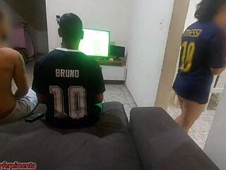 I had sex with my husband's friend because of a bet. Got horny and did DP with both!