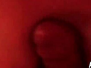 hey that lovely girl is giving an awesome handjob by the mirror with oiled cock