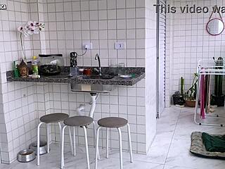 Brazilian Latina Prostitute In Short Shorts Provokes With Voyeur POV View