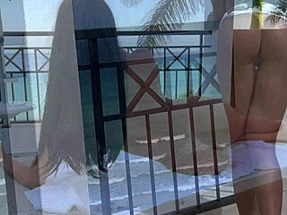 i squeezed into my tight dress and my roommate lost control fucking me in the shower