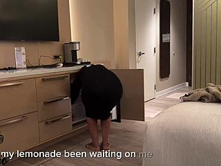 Guest Enjoys Quickie With Tall Dreadhead Cougar Taking Big Black Cock Creampie In Juicy Pussy And Cum On Ass