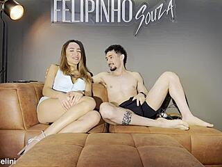 hey, i couldn't hold back and came hard with my cousin before aunt arrives, that brazilian blonde teen with big tits squirts wet