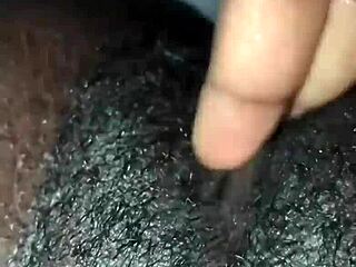 Late night black babe solo masturbation with wet pussy fingering 🍑💦