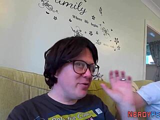 busty babe gives a handjob and sucks cock in her first-time british casting.