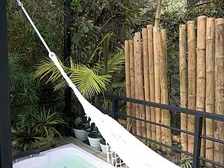 beautiful teen 18+ babe cutely begs for cum inside to get pregnant in this petite latina creampie scene