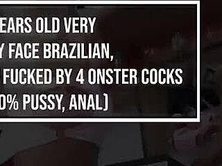 Morganita Brux Feels Overwhelmed by Monster Cocks