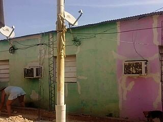 my neighbor can't resist staring at my big ass in this short dress, it's turning me on so much