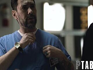 Jane Doe and Ricky Greenwood spotlight with Tommy Ashley Lane in petite shemale POV creampie hardcore action