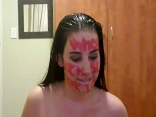 I'm punishing myself with pissing, slapping, and gagging while dirty talking