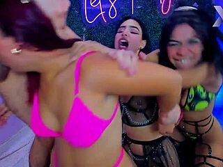 You think these submissive Colombian sluts can handle rough face fucking and deepthroat from big cocks in group action?