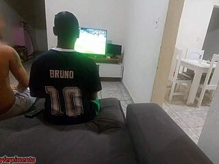 I had sex with my husband's friend because of a bet. Got horny and did DP with both!