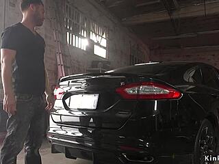 dude bangs adorable juliette march in bdsm bondage!